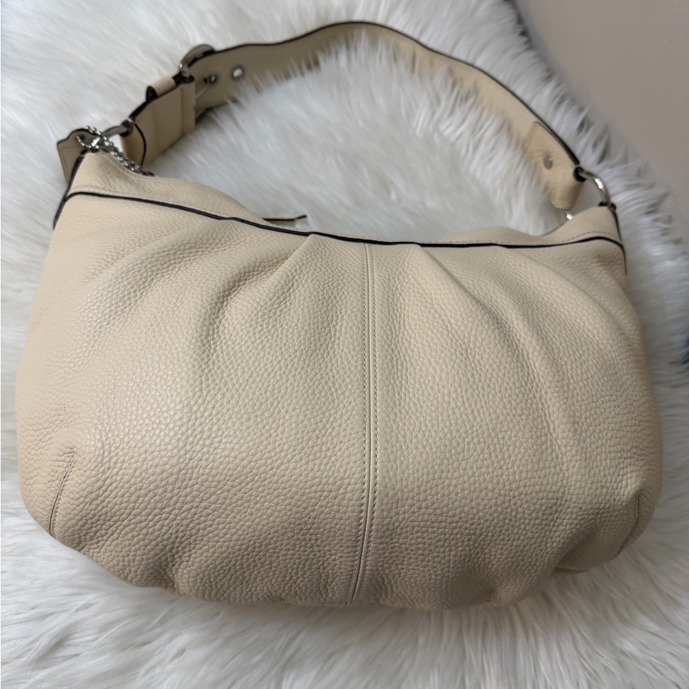 Coach Cream Leather Hobo Bag# F13731 - Picture 6 of 14